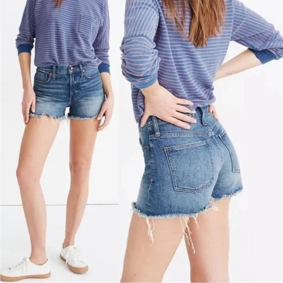 Madewell The Perfect Jean Short Blue size 25 - Picture 2 of 9